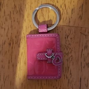 Pink Coach Keychain